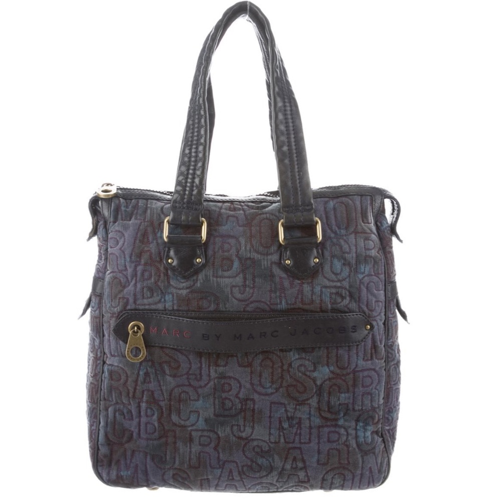 Marc by Marc Jacobs Navy and Black Monogram Tote
